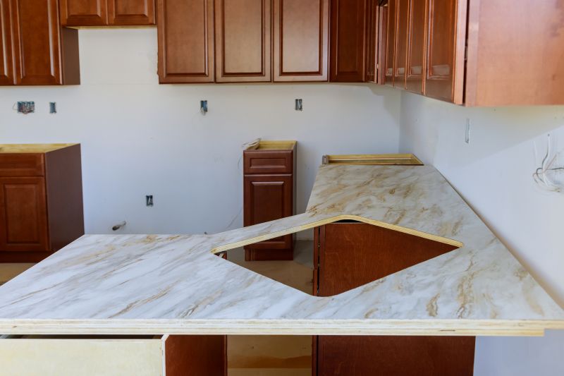 Cement Countertop Installation