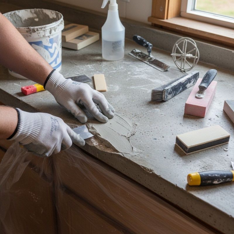Concrete Countertop Pouring in Marin County, CA