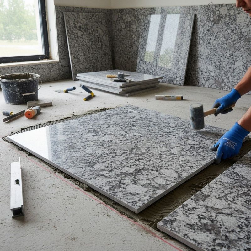 Granite Slab Installation