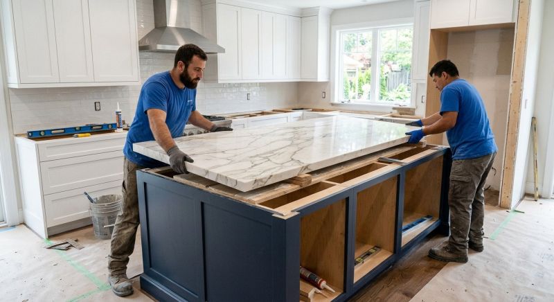 Marble Slab Installation in Napa, CA